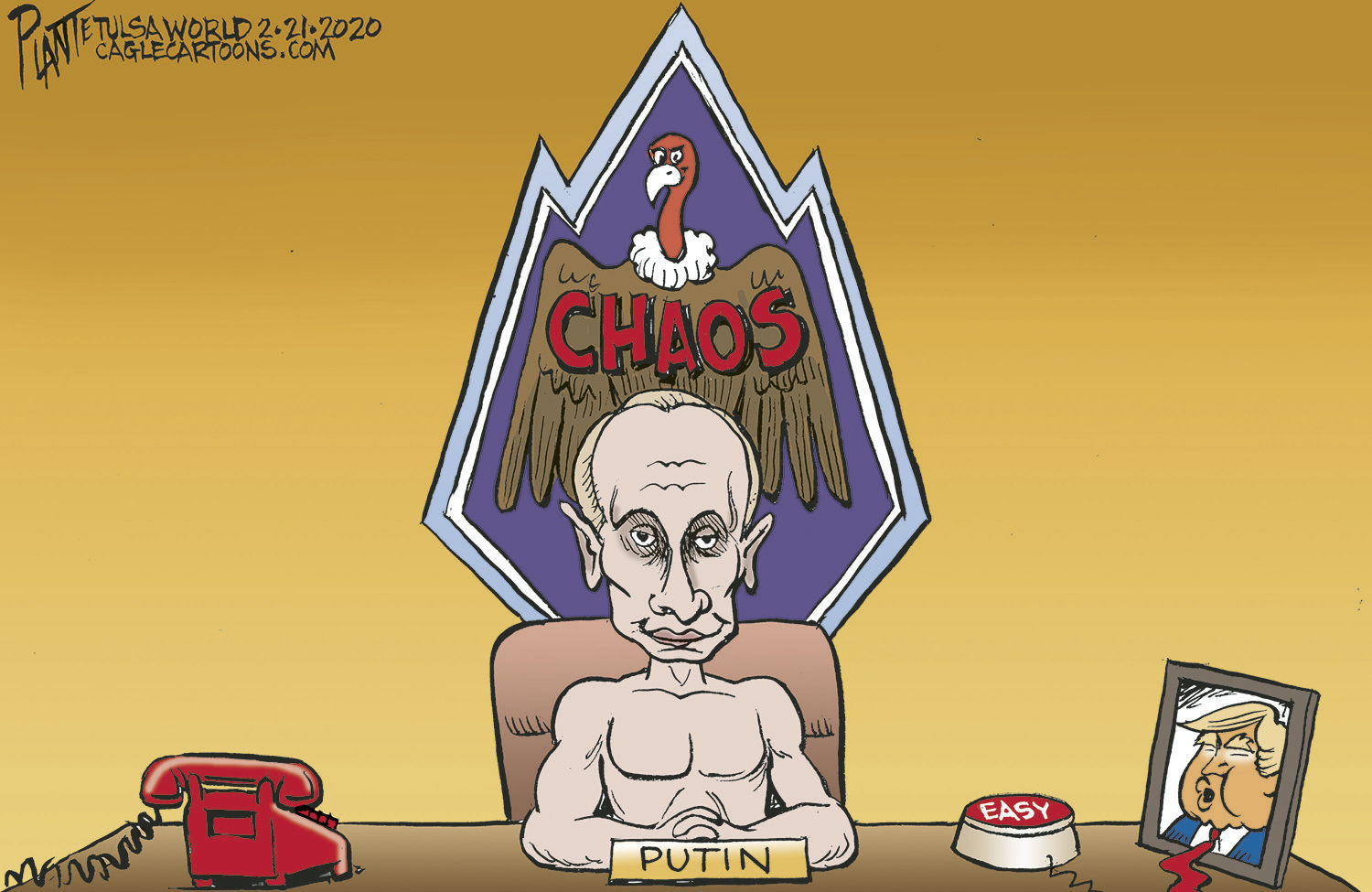 Bruce Plante Cartoon: Putin's Chaos